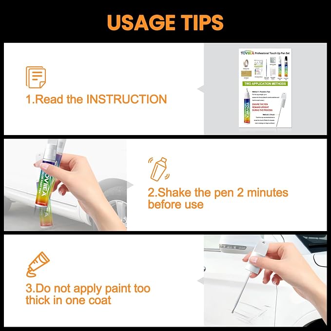 (070 Blizzard Pearl Tricoat Touch Up Paint Compatible with TOYOTA,2-In-1 Car Scratch Remover Pen,Car Paint Scratch Repair Kit for Scratches,Chips & Nicks,3-PCS SET,Innovation Upgrade Version