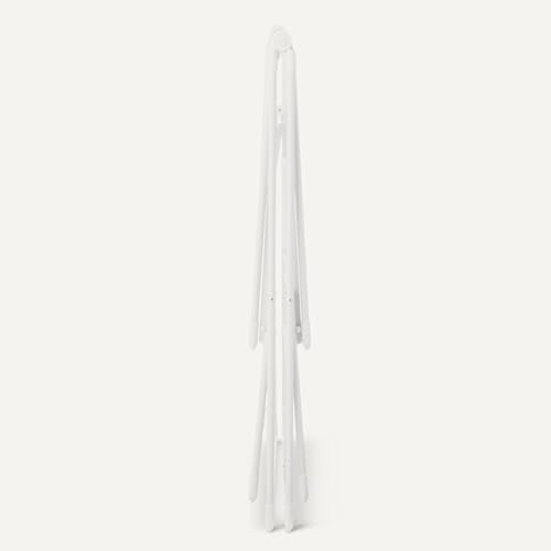 Amazon Basics Foldable Space-Saving 4-Wing Metal Clothes Drying Rack, 61x23.6x49.6 inches, White