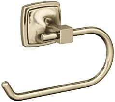 Amerock Stature 6-5/16" Golden Champagne Single Post Toilet Paper Holder