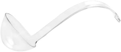 PARTY BARGAINS Clear Disposable Plastic Ladles 8 Pack Heavy Duty Soup Serving
