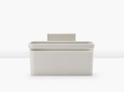 Brabantia Brabanta SinkSide in-Sink Organizer (Light Gray) Tidy Storage/Drainage Container with Suction Cups for Kitchen Sink Sponges, Cloths, Dishsoap