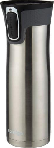 Contigo West Loop 20oz Stainless Steel Vacuum-Insulated Travel Mug Spill-Proof Keeps Drinks Hot for 5 Hours Cold for 12 Hours Perfect for Commuters and Travelers