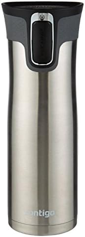 Contigo West Loop 20oz Stainless Steel Vacuum-Insulated Travel Mug Spill-Proof Keeps Drinks Hot for 5 Hours Cold for 12 Hours Perfect for Commuters and Travelers
