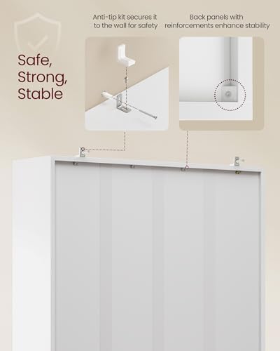 VASAGLE Bookshelf, 8 Cubes Storage Organizer, 25.8 x 9.5 x 51 Inches