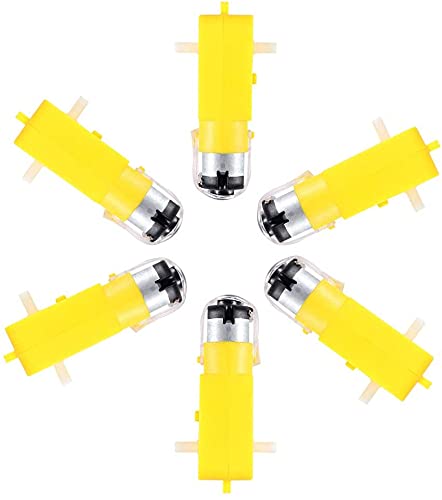 12pcs TT Motor DC Electric Motor 3V-6V Dual Shaft Geared Motor Magnetic Gearbox Engine Motor for DIY Smart Car Robot Toys Cars Chassis Models Vibration Products