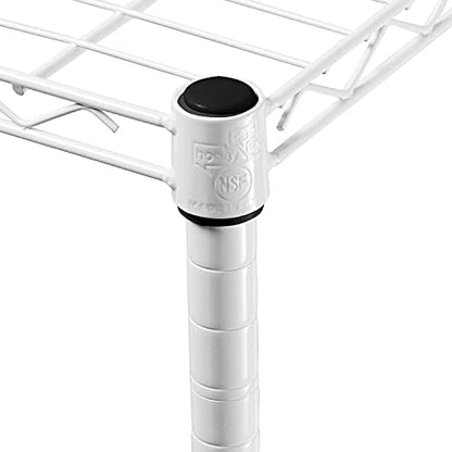 Honey-Can-Do 5-Tier White Wire Shelving Unit, 200 lb/Shelf, 36x14x72 in