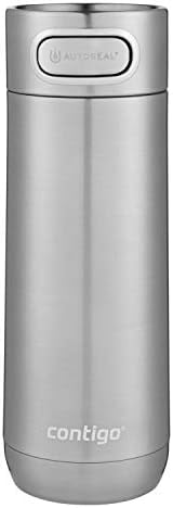 Contigo Luxe Vacuum-Insulated Stainless Steel Thermal Travel Mug 16 Ounces Stainless Steel