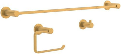Franklin Brass Kildare (1-Pack) 18'' Towel Rack w/ 6" Extender for Bathroom Satin Gold Towel Bar for Bathroom Wall Mounted Towel Holder Rod KLD26-SG