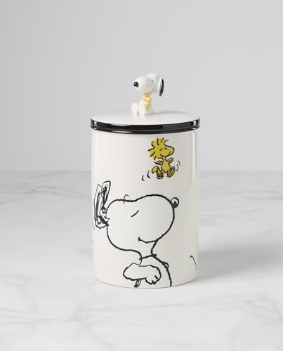Lenox Chef Snoopy Porcelain Canister, 86oz, for Kitchen Counter