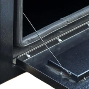 27 Inch Underbody Truck Tool Box, Heavy Duty Steel Underbody Toolbox with T-Handle Lock & Weatherproof Seal, Black Truck Trailer Tool Box for Pickup, Semi Truck, RV, Flatbed, Tractor (27×10×11)
