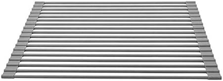 Camco 43519 Roll-Up Dish Drying Rack - Provides Extra Drying Space for Dishes, Pots and Pans - Heat-Resistant Up to 450° F - 17-Inches x 13-Inches
