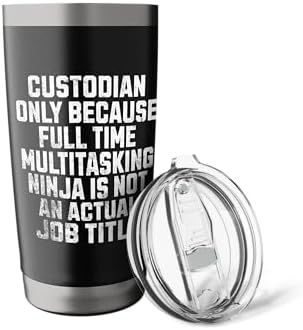 School Custodian For Men Women Custodian Appreciation Funny Stainless Steel Insulated Tumbler