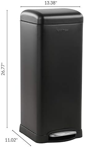 happimess HPM1007B Betty Retro 8-Gallon Step-Open Trash Can