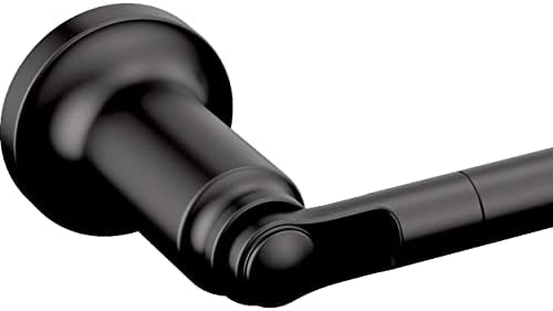 Delta Saylor (1-Pack) 8'' Towel Rack for Bathroom Matte Black Towel Bar for Bathroom Wall Hand Towel Holder Rod Wall Mounted Kitchen Towel Holder 73508-BL