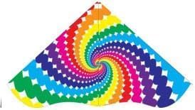 HONBO Large Delta Kite for Kids & Adults,Extremely Easy to Fly Kite for Beach Trip,String Line Included,with Colorful Tail,Perfect for Beginners