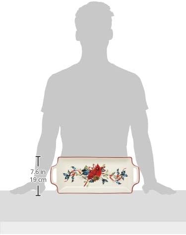 Lenox 880134 Winter Greetings Hors D'Oeuvre Tray, Christmas & Holiday Hosting