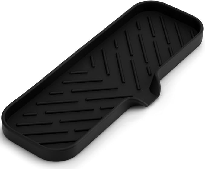 Zulay Kitchen Large Silicone Sponge Holder – Flexible Sink Organizer Tray