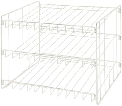 Kitchen Details 3 Tier Can Storage Organizer Rack in White