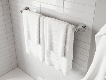 Pfister Bruxie Bath Towel Bar for Bathroom, 24-Inch, Wall-Mounted, Screw-in, Polished Chrome Finish, BTBBIE2C