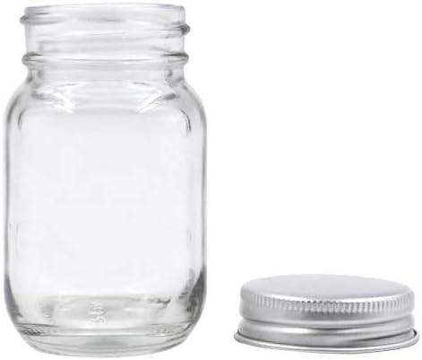 U Pack 2oz Mason Jar with Silver Lid