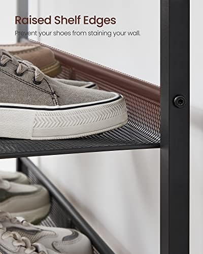 VASAGLE 5-Tier Shoe Rack, Adjustable, Freestanding