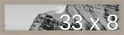 Frame It Easy 33 x 8 Rustic Gray Wood Frame