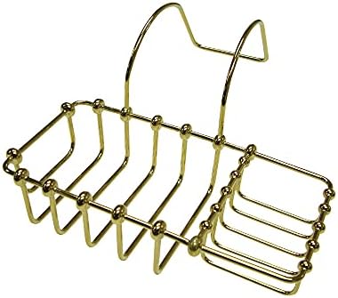 Kingston CC2162 Clawfoot Tub Rim Soap & Sponge Holder, Polished Brass