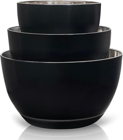 WHYSKO Stainless Steel Mixing Bowls Set of 3