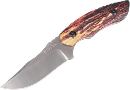 Masalong kni238 camping small fixed High-carbon steel blade survival hunting knife with sheath