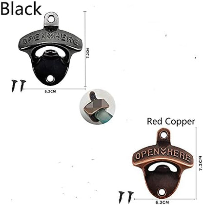 Beer bottle openers Cast Iron wall mounted bottle opener
