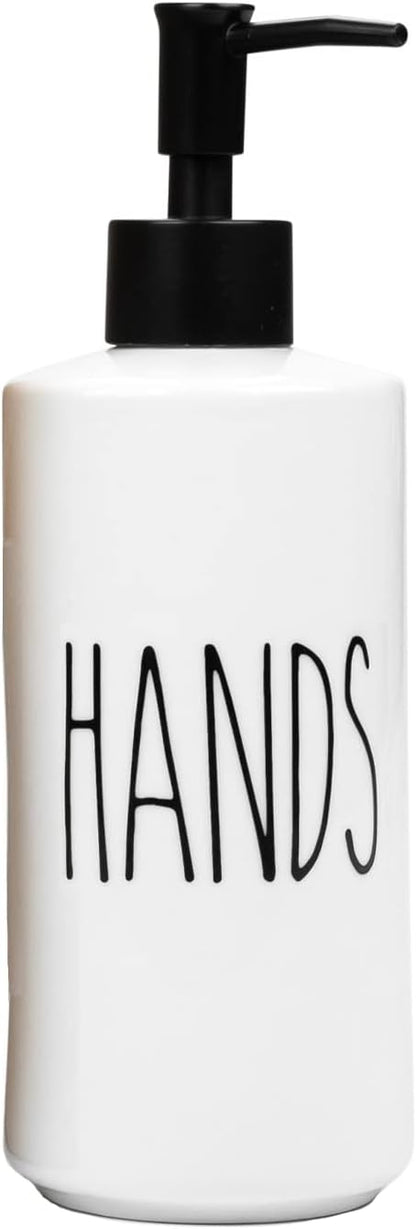 Heartland Home Porcelain 16oz Empty Liquid Dispenser Bottle
