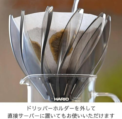 Hario V60 SUIREN Coffee Dripper 02, Clear Black