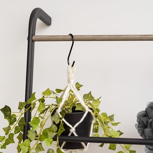 IRIS USA Garment Ladder Clothes Rack, Space Saving, Black