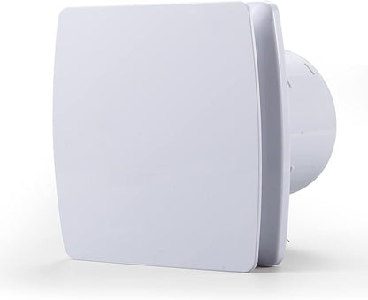 Zeyzer Exhaust Fan 110 CFM 1.0 Sones 5.9" Duct White Square Quiet Powerful