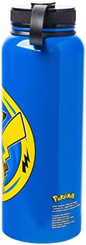 Silver Buffalo Pokémon Pikachu Bolt, Stainless Steel Water Bottle, 42oz