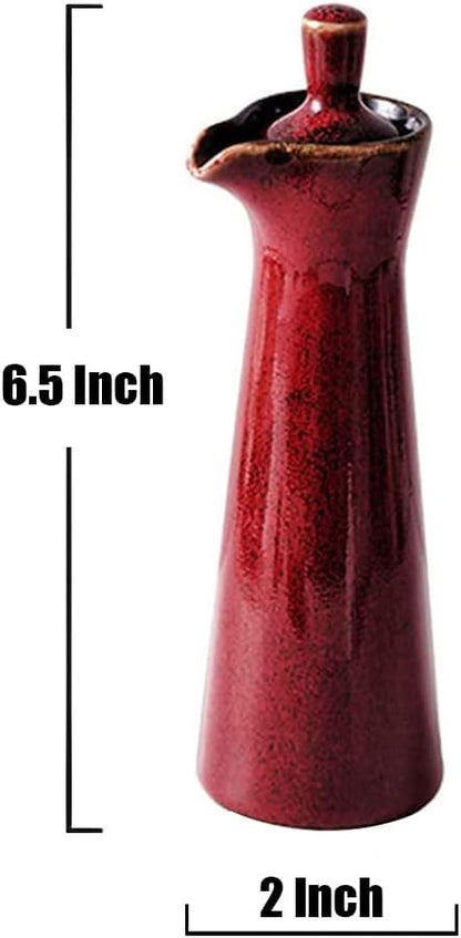 Small Ceramic Olive Oil Dispenser Bottle