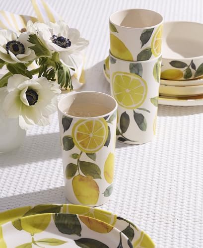 Oneida 24 Seven Lemon Melamine 12-Piece Dinnerware Set for 4