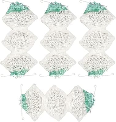 4 Pack Lantern Mantles Bulk Accordion Shape 95 On Attractive Design Double-Clip Three-Layer Gauze Cover Lights and Lanterns
