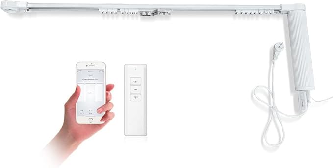 OlideSmart DIY WiFi Smart Automatic Curtain Motor Track System, Automatic