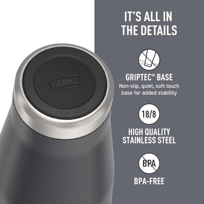 THERMOS ICON SERIES, Stainless Steel Mug, Granite, 16 oz, (Pack of 4)
