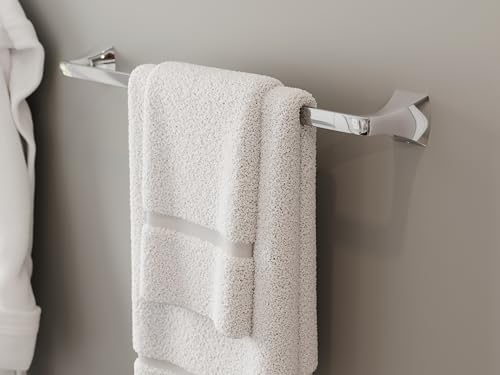 Pfister Bruxie Bath Towel Bar for Bathroom, 24-Inch, Wall-Mounted, Screw-in, Polished Chrome Finish, BTBBIE2C