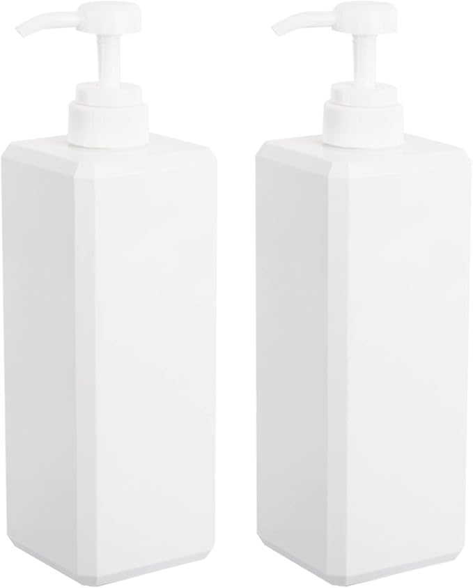 Pump Bottle, Refillable Plastic Empty Lotion Soap Dispenser Liquid Container