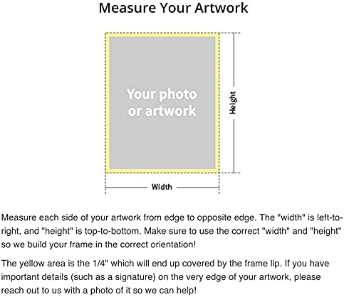 Frame It Easy 33 x 9 Wheat Wood Frame