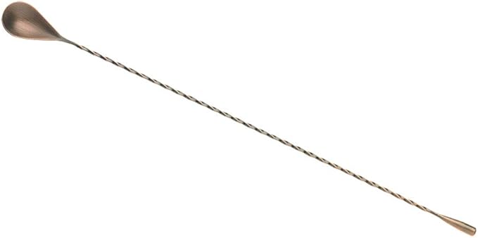 Barfly Bar Spoon, Teardrop End 15 3/4" (40 cm), Antique Copper