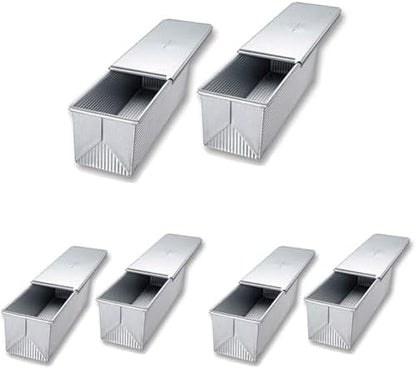 USA Pan Pullman Loaf Pan, 9 x 4 x 4, Aluminized Steel (Pack of 3)