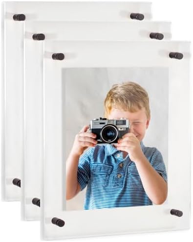 ArtToFrames 16x28 Inch Double Panel Floating Acrylic Picture Frame comes