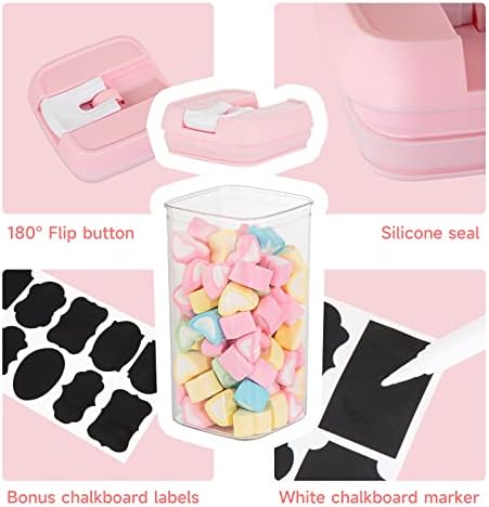 U-QE Airtight Food Storage Containers -6 Piece Plastic Airtight Containers