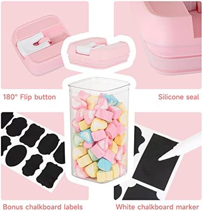 U-QE Airtight Food Storage Containers -6 Piece Plastic Airtight Containers