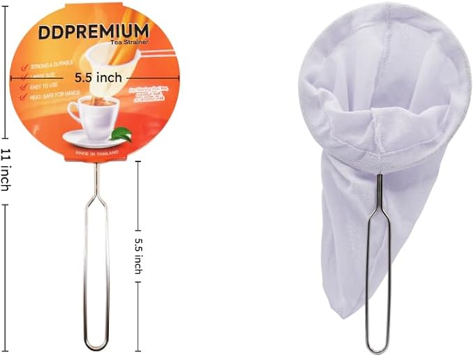 Disposable Tea Filter Bags for Loose Leaf Tea, Unbleached Natural Paper