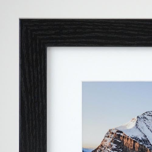 Frame It Easy 33 x 12 Black Grain Wood Frame